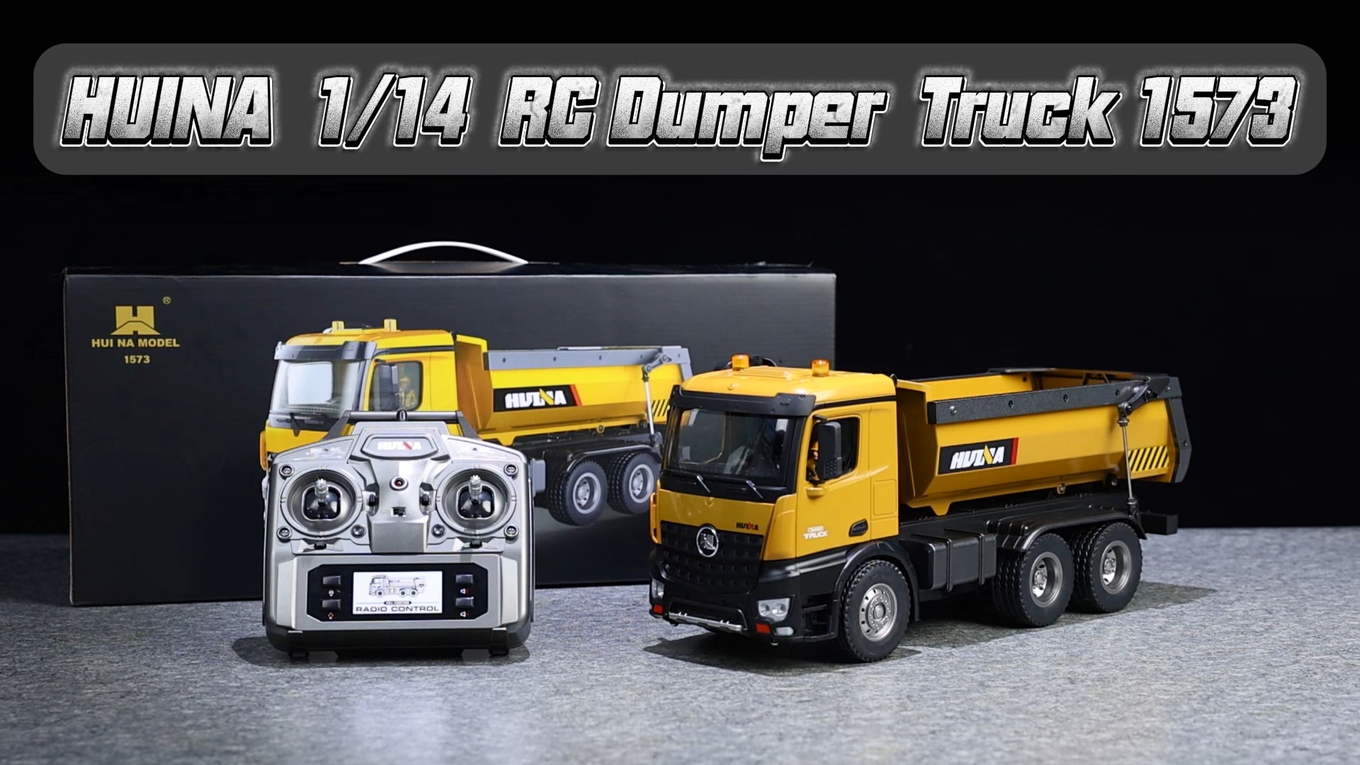 1/14 RTR 10Ch ダンプカーラジコン【Huina 1573】 Huina 1573 Dump Truck – Huina Construction Toys
