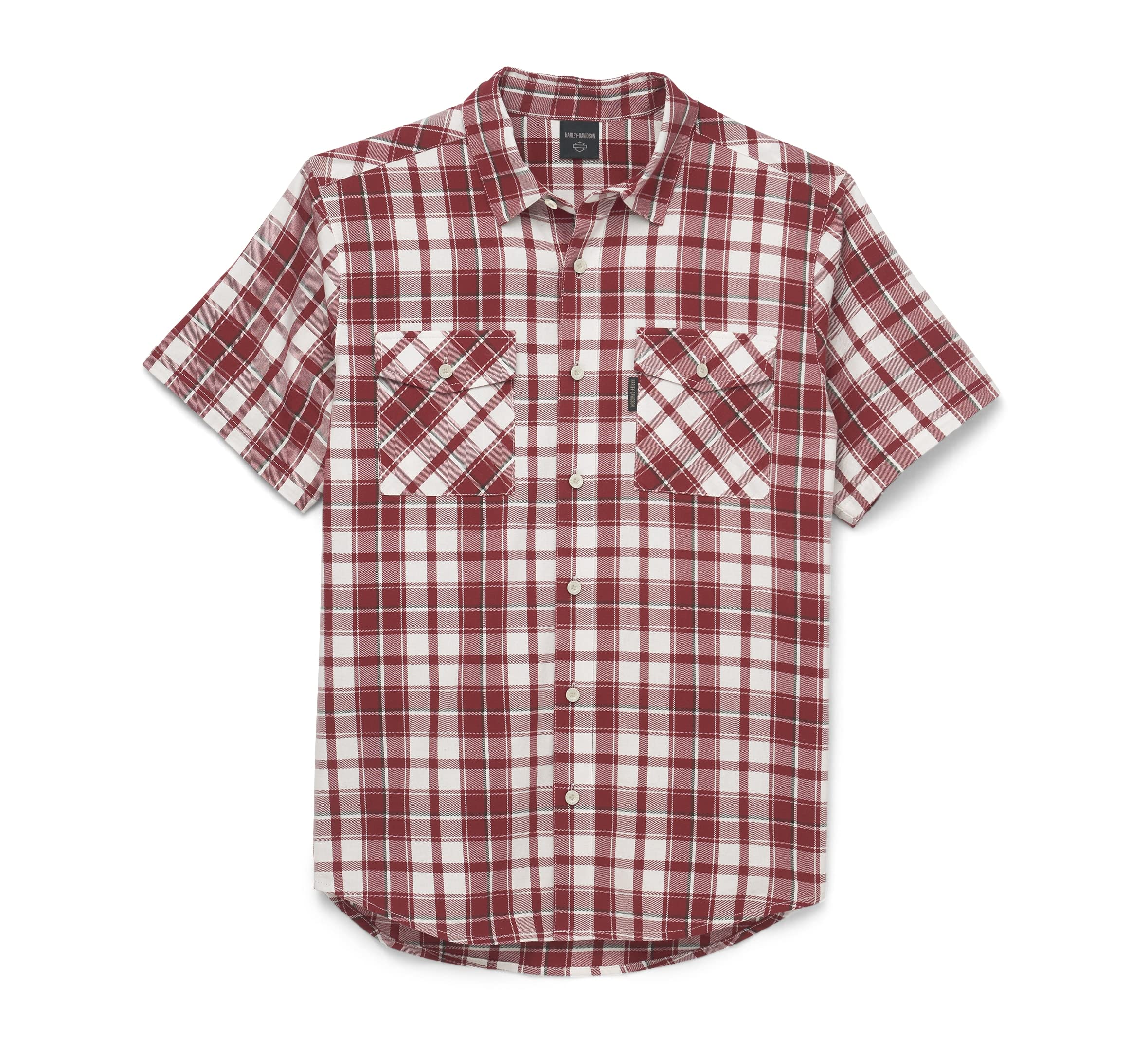 Harley-DavidsonMen's Genuine Button Shirt, Red - 96400-22VM