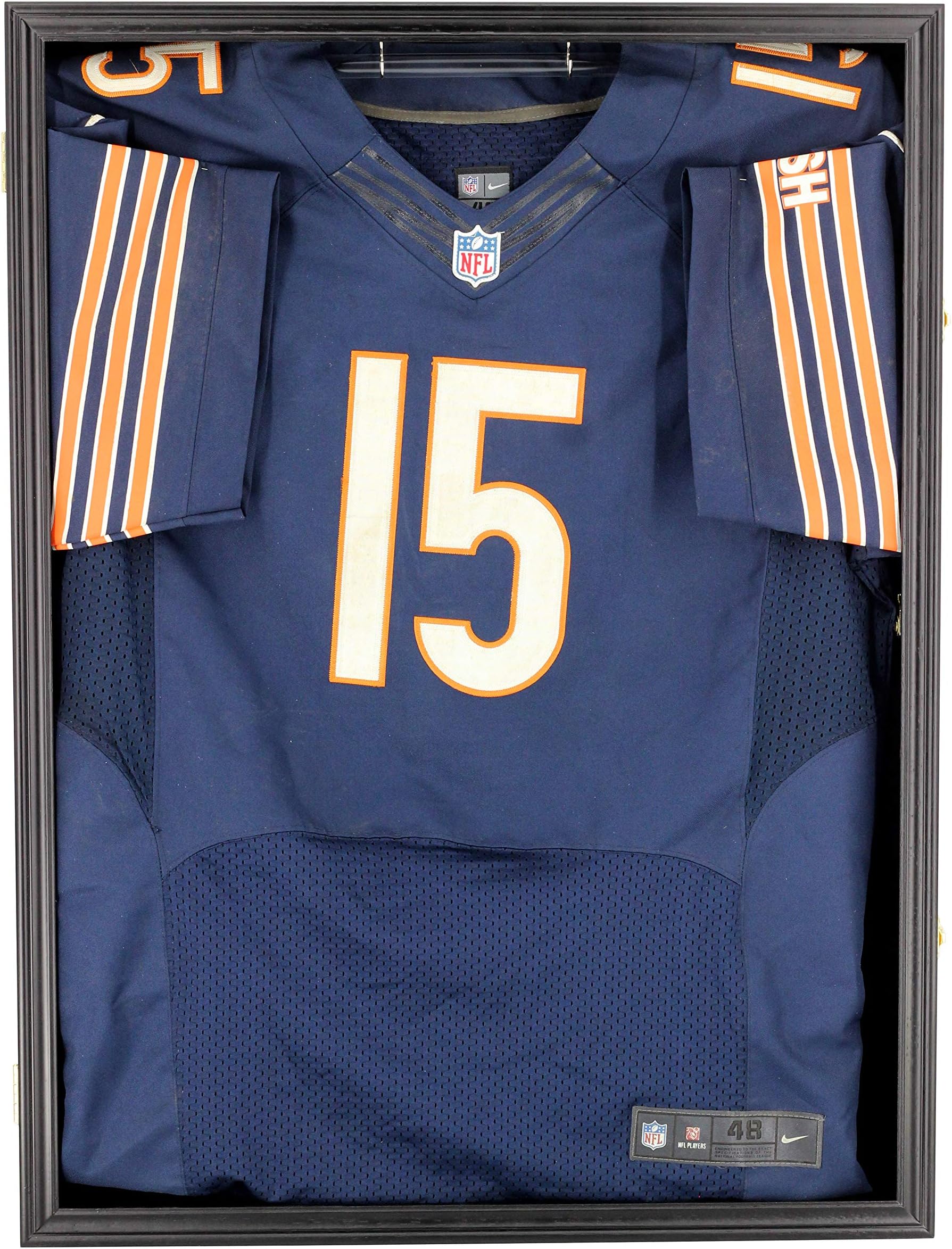 Lockable, PRO UV Basketball Football Hockey Jersey Frame Display Case Shadow Box, Black (JC01-BL)