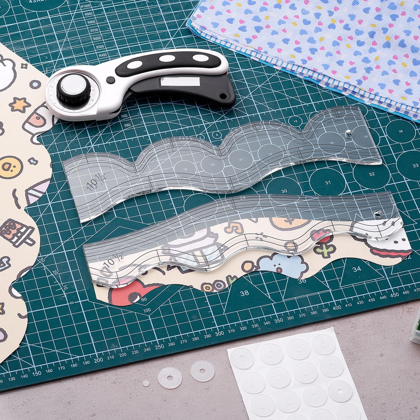 Sewing Quilt Patterns Sowiichi 16pcs Free Motion Quilting Rulers And ...