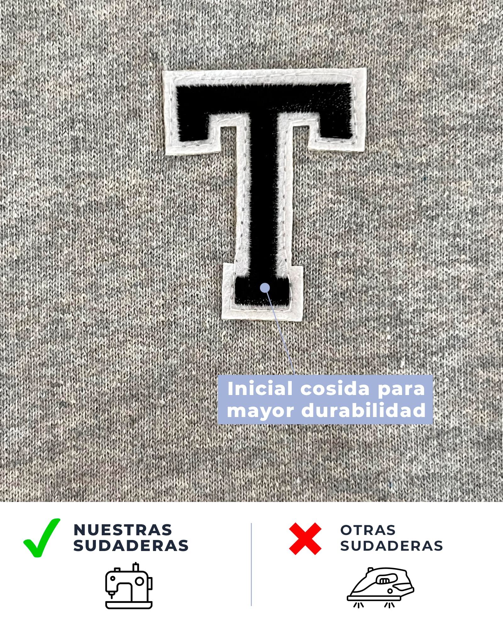 Genérico Pack 2 Sudaderas Unisex con Iniciales, Regalos Originales para Hombre Mujer, Regalos Personalizados San Valentín, Cumpleaños y Pareja, Personaliza Las Sudaderas con Vuestra Inicial