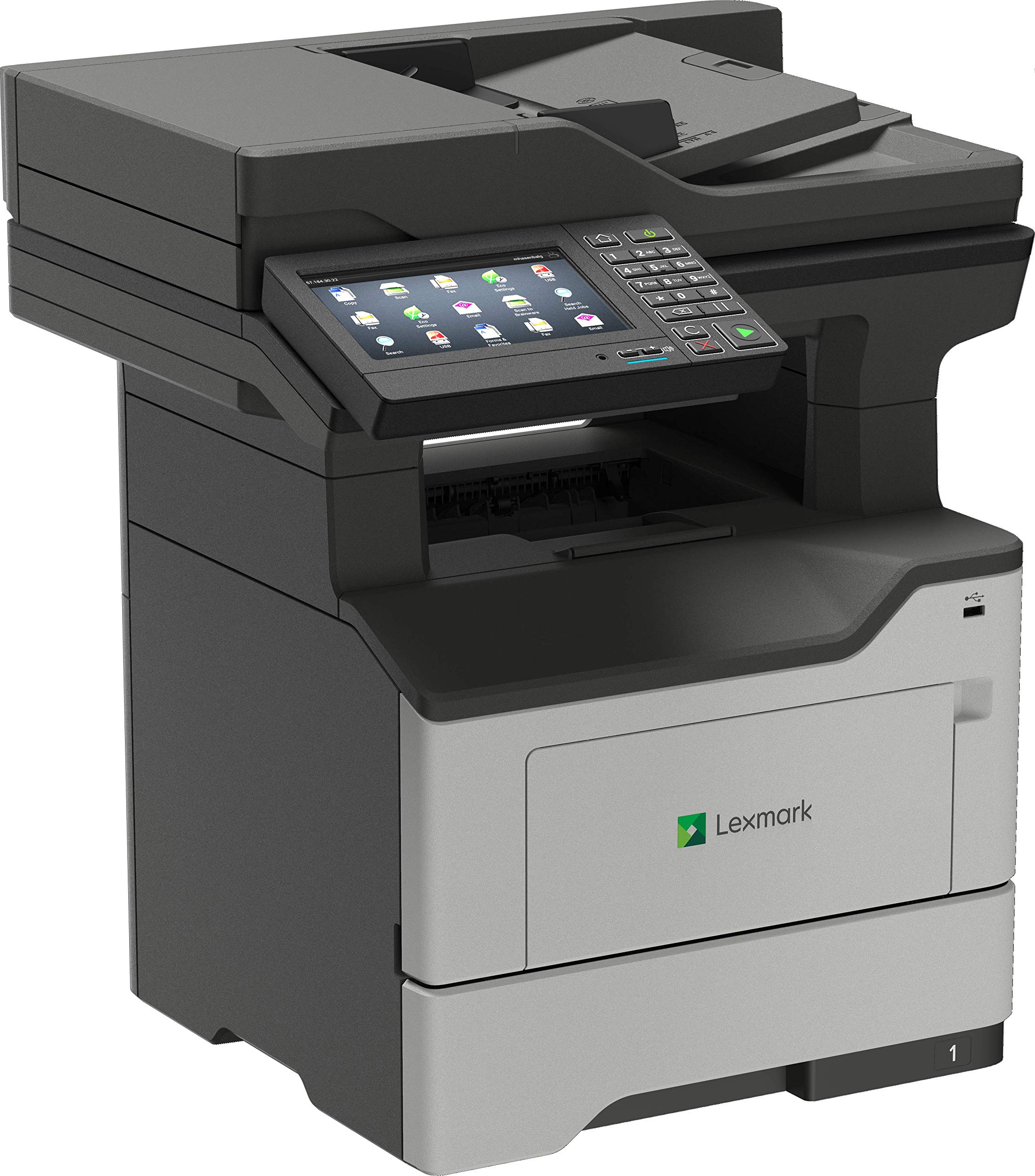 Lexmark MB2650adwe - Impresora láser Multifuncional, Color Negro y Gris