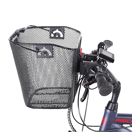 Panier de guidon Fischer avec fixation rapide, spécialement conçu pour