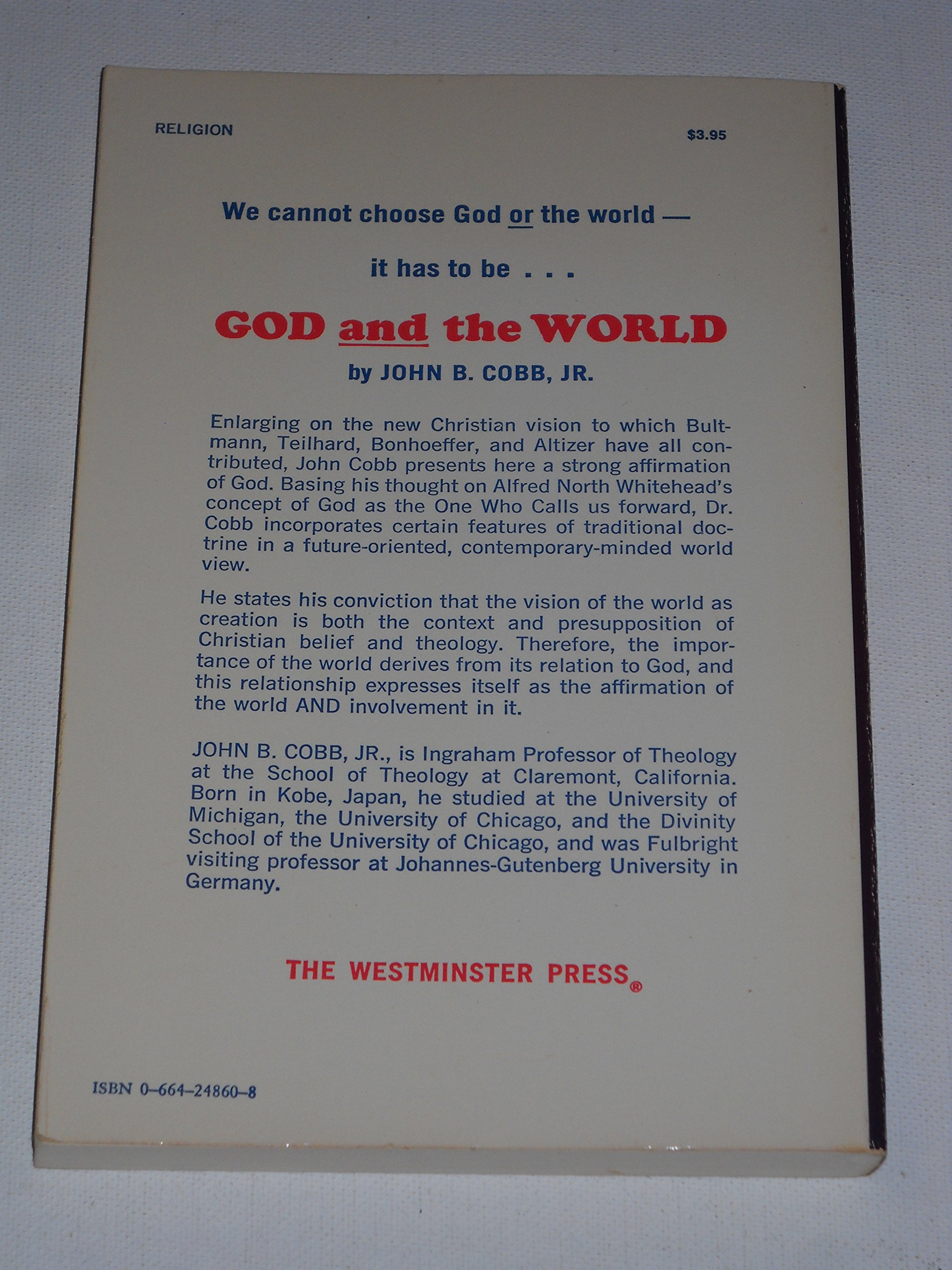 God and the World, Cobb, John B. - PT01