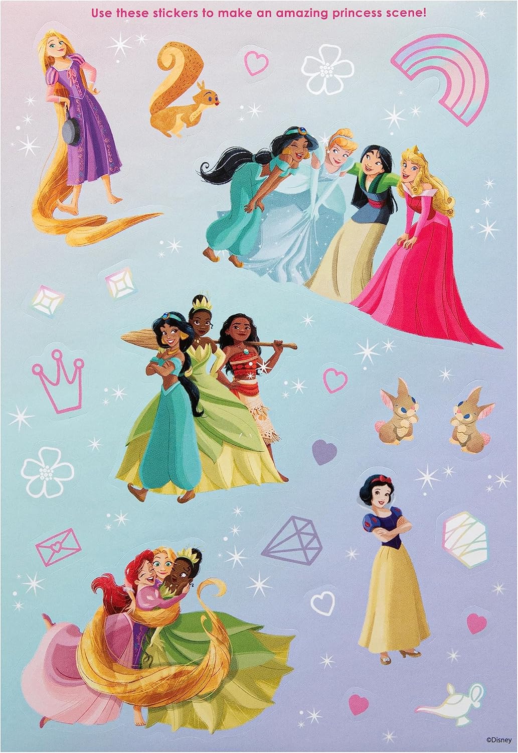 Hallmark Birthday Card for Daughter - Disney Princesses Design with Activity