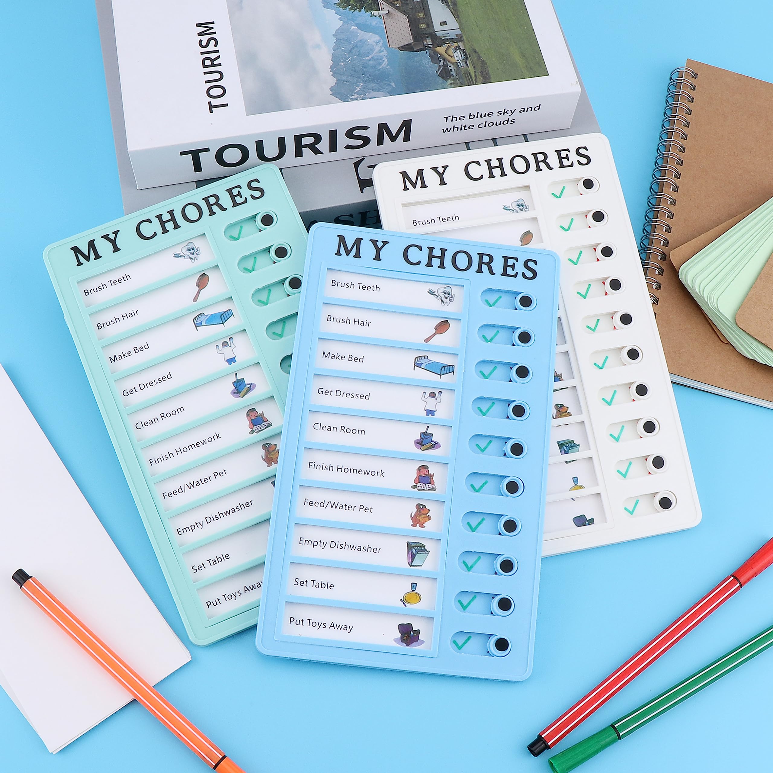 To Do List Planner Riutilizzabile - Tabella Faccende Per Bambini E Adulti Con Pennarello - Foto 6