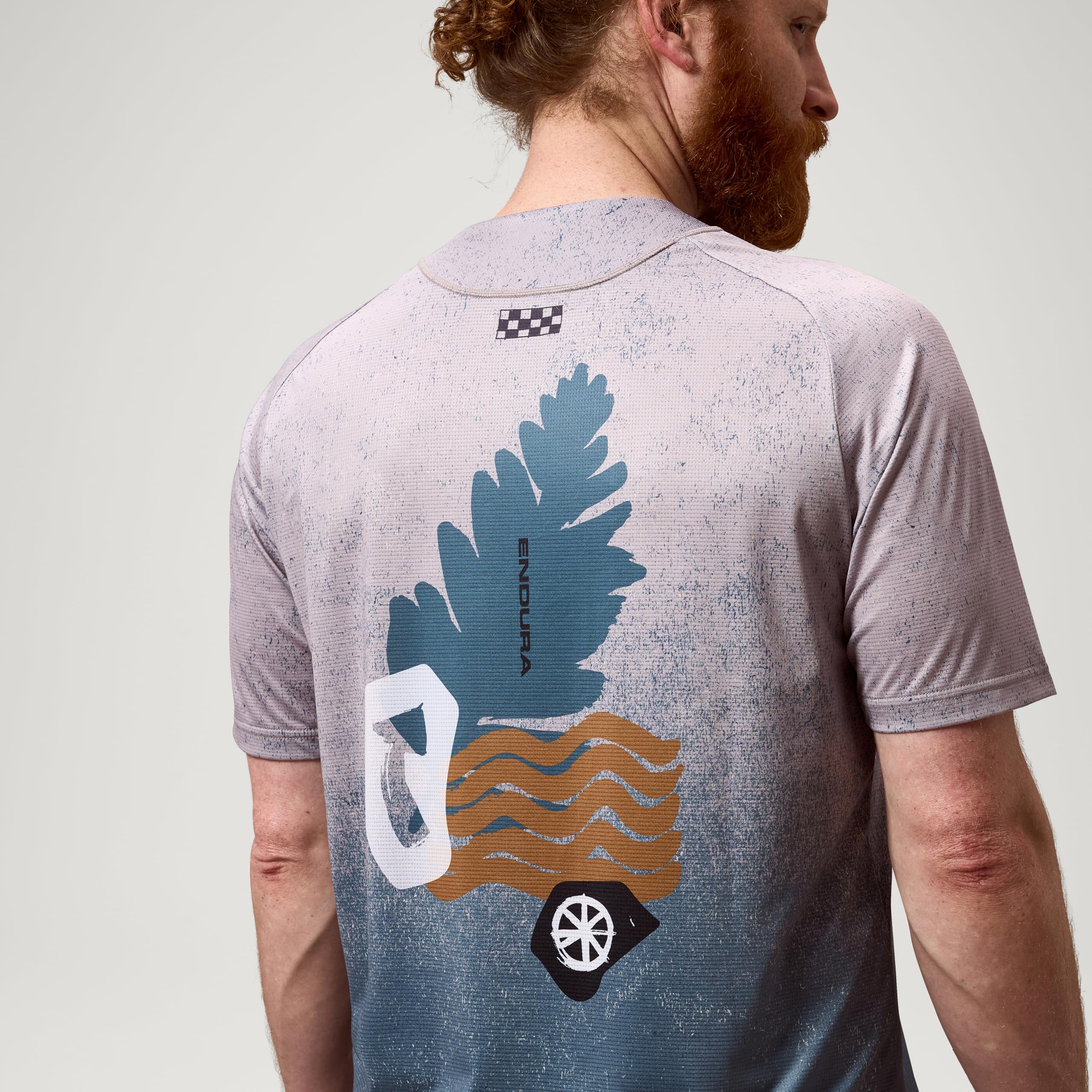 Endura SingleTrack - Camiseta de manga corta con estampado de ciclismo para hombre