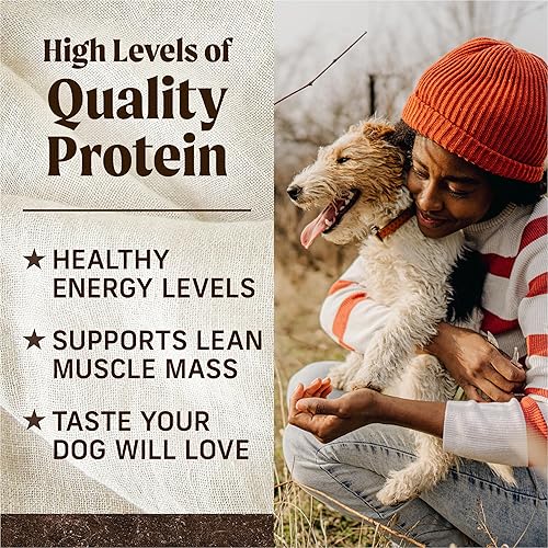 Miniatura 8 de Merrick - Alimento seco para perros, receta de bisonte real, carne de res y batata libre de granos, 22 libras, en bolsa
