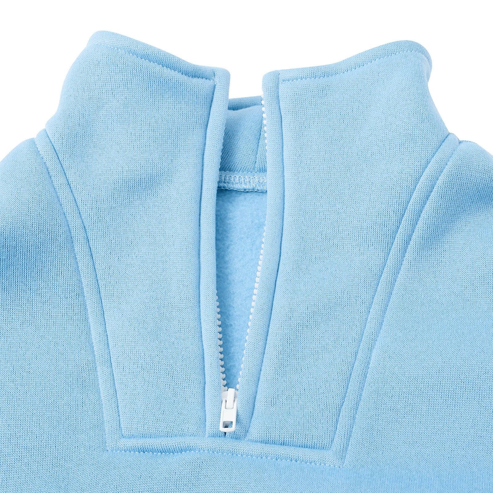 WINWUQB - Tuta da ragazza con collo alto e mezza zip | Accogliente scuola sport 2 pezzi tuta maglione pantaloni vacanza autunno inverno casual bambini tuta