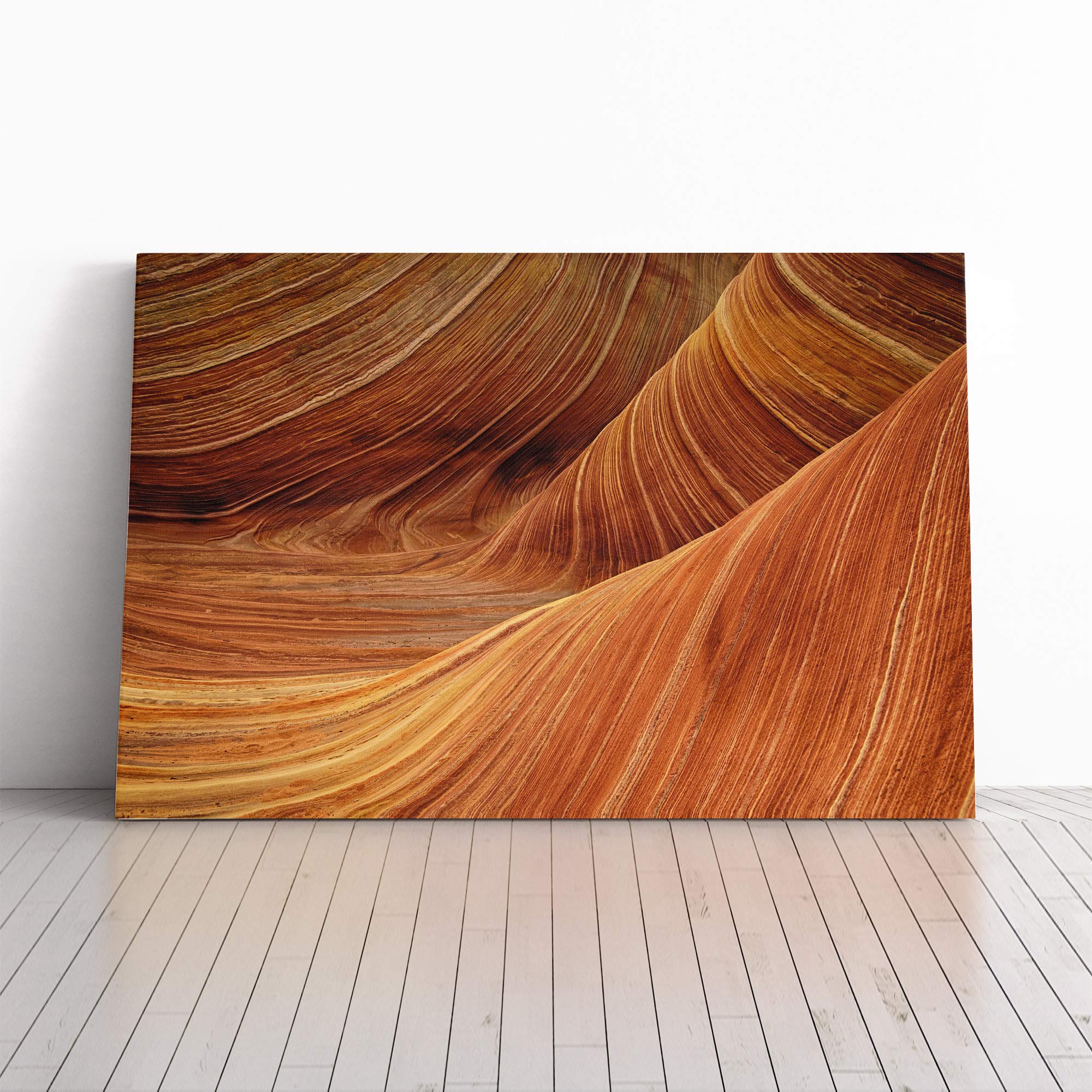 Landscape Canyon Sandstone (1) Canvas Print | Gallery Wrapped 30mm Frame Wall Art | 20x14 inches | Ready to Hang | Modern Landscape Picture | Living Room Bedroom Lounge Office