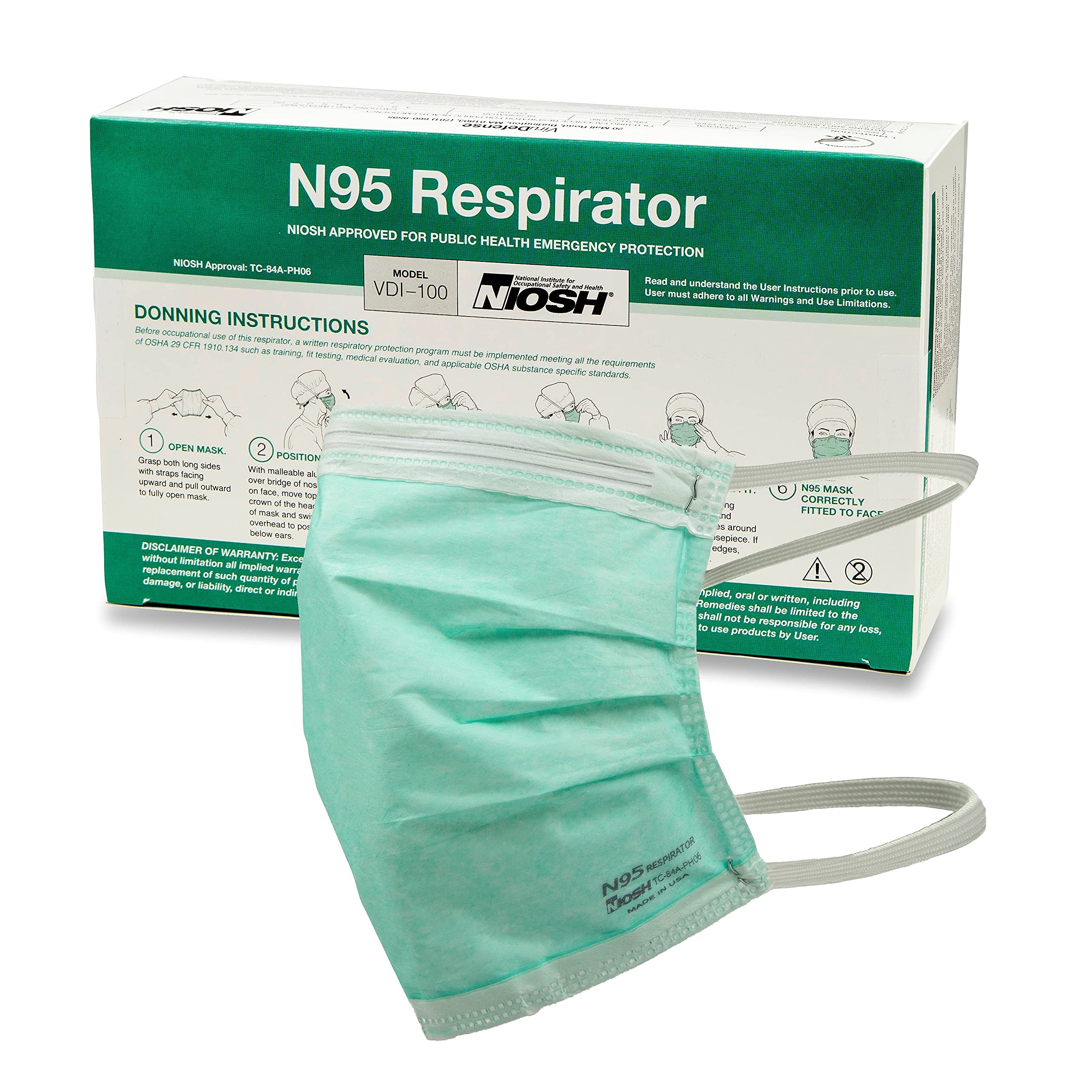 N95 Respirator Mask, 35ct Box