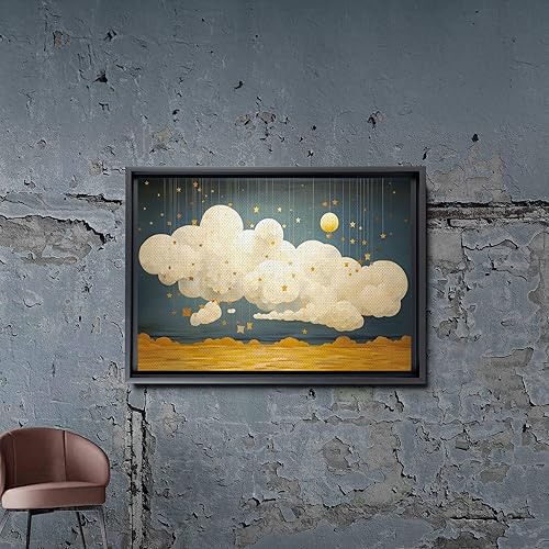 Miniatura 7 de Boho Nursery Wall, cloud Wall Decor Prints Art, moon Art prints, Toddler Bedroom Bathroom Room Playroom Classroom Cute Modern Boho Print