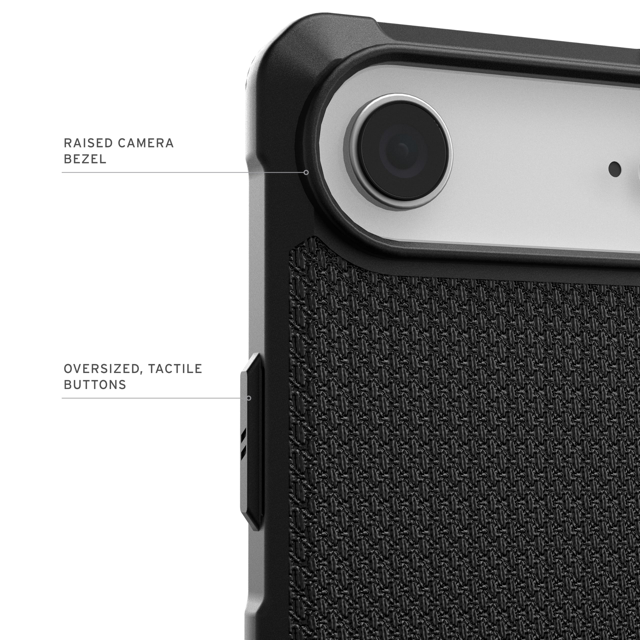 Urban Armor Gear Metropolis LT MS Case Compatible Apple iPhone Air Coque (Protection Conforme aux Normes Militaires, Chargement sans Fil (Qi) / magnétique) Kevlar Noir