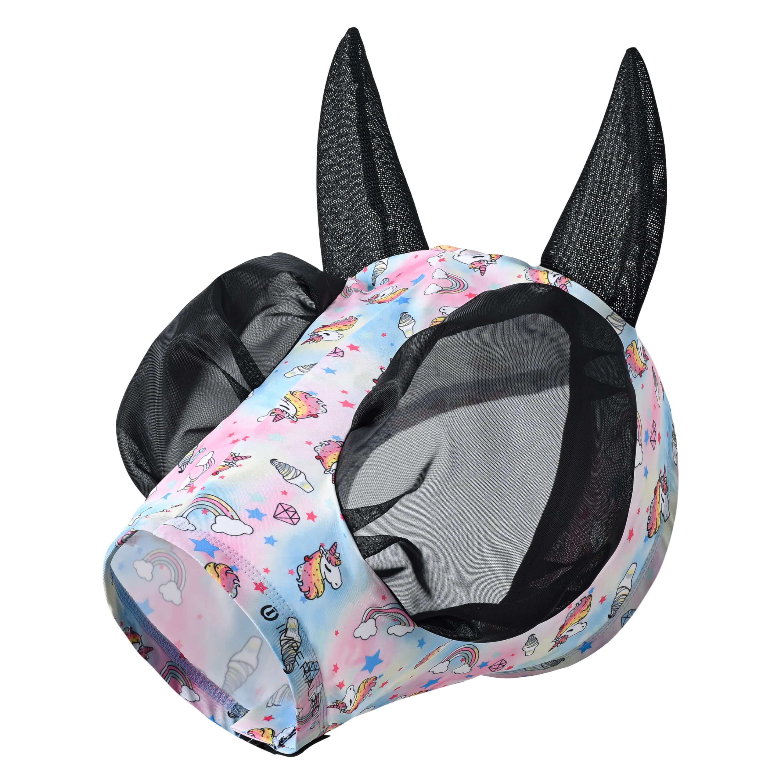 Imperial Riding Trail Ride Fly Mask without Nose Protection, Unicorn, Pony