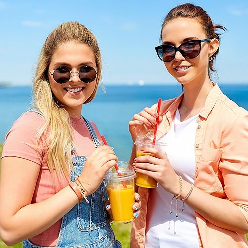 Miniatura 6 de 50 pajitas Boba envueltas individualmente, batido de plástico multicolor, batido gigante, pajitas grandes desechables de boca ancha