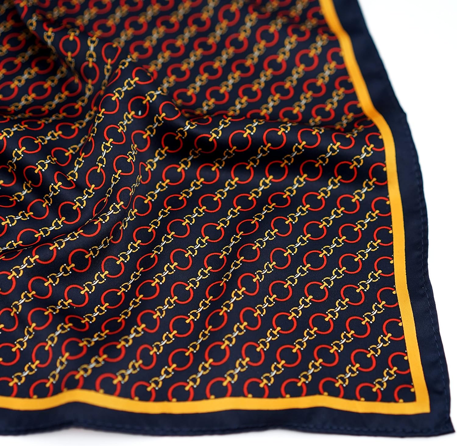 BELLUNO Pocket Square 6 pcs with 3 Folds Holders, Penetrating Printed Handkerchiefs Set for Men - Image 4