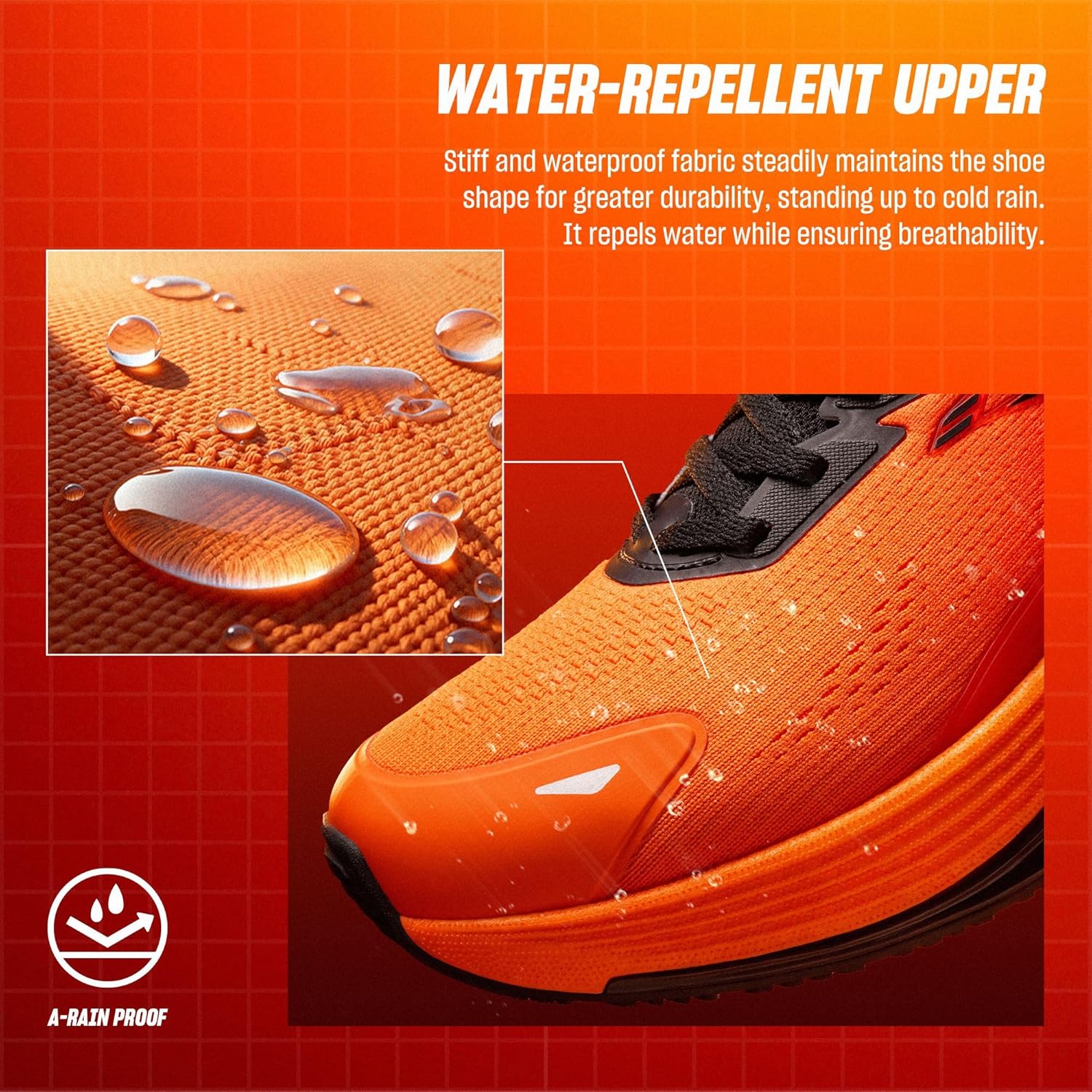 ANTA Men’s Rocket6 Running Shoes Cushioning Comfortable Breathable Athletic Workout Gym Cross Trainer Sports Sneakers - Image 3