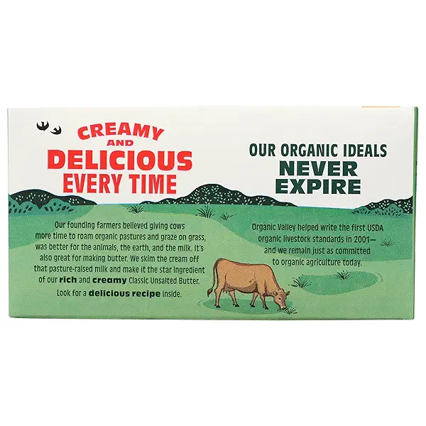 Organic Valley Organic Two Stick Unsalted Butter, 8 OZ 3