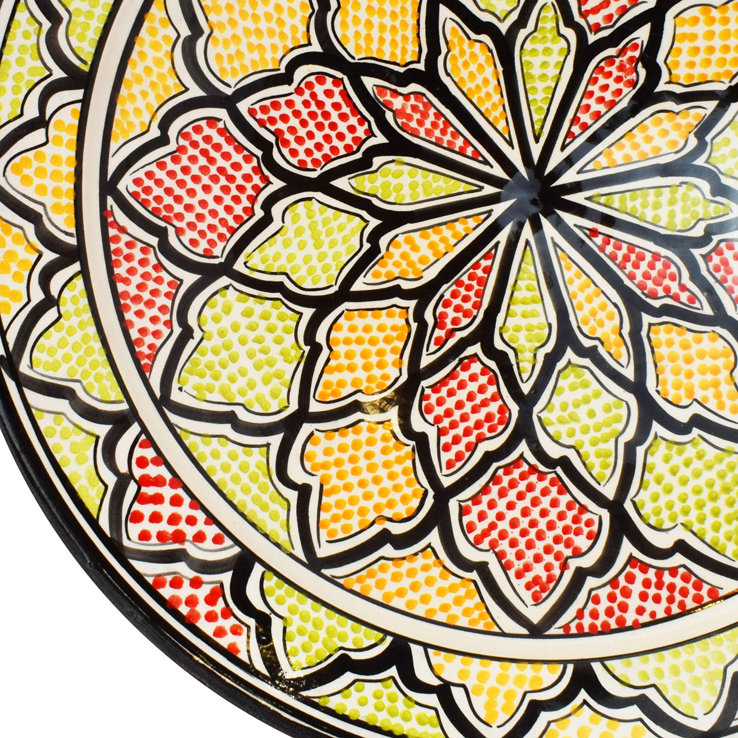 Marrakesch Piatto in Ceramica Orientale Abanob