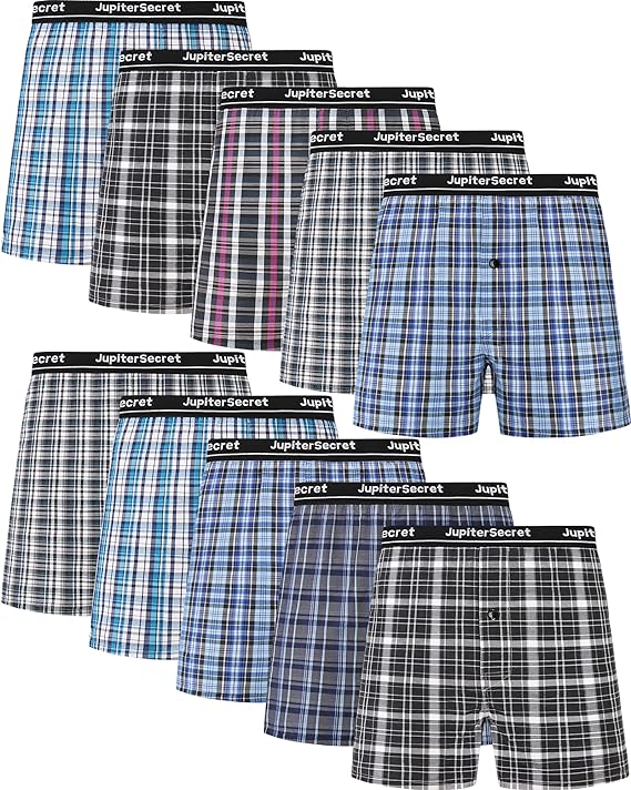 JupiterSecret Boxershorts voor heren, katoenen onderbroeken voor mannen