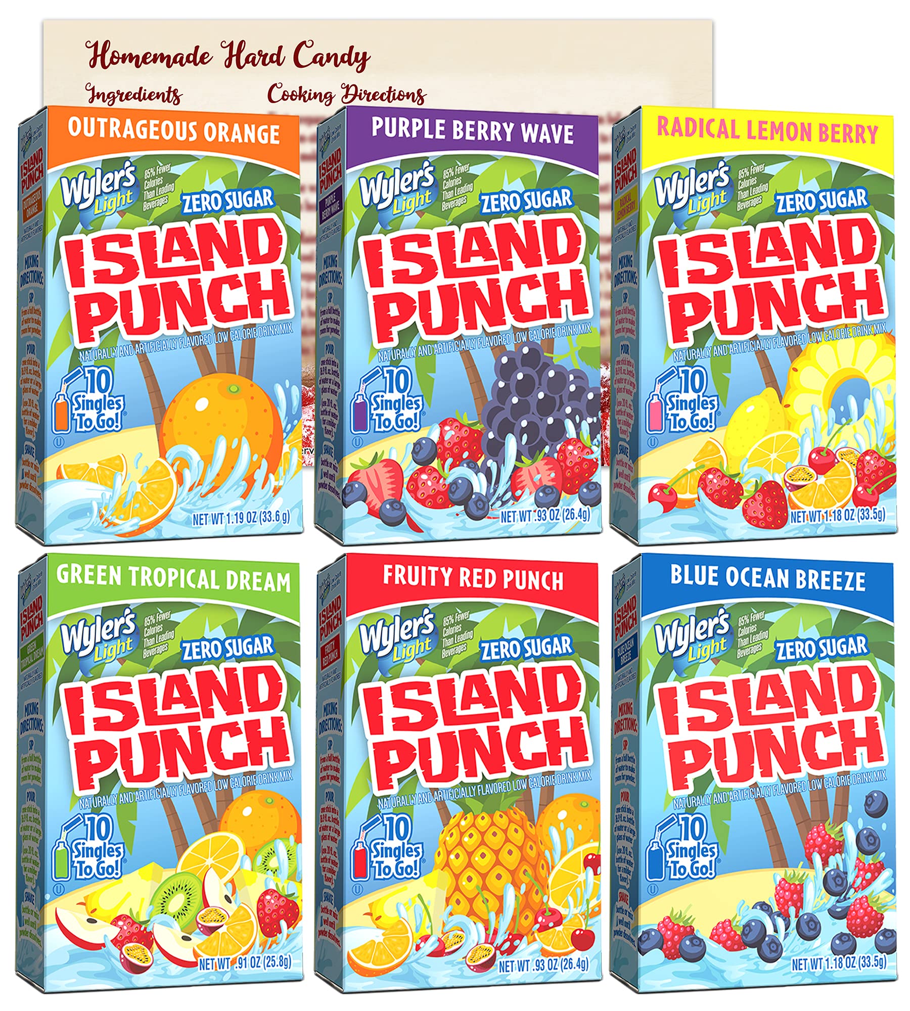 Buy Wyler's Light Singles to Go Island Punch Variety Pack of 6