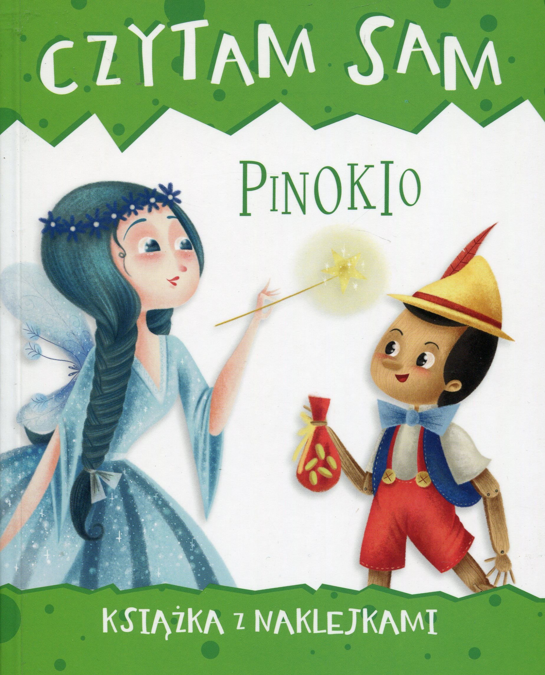 Czytam sam Pinokio Książka z naklejkami