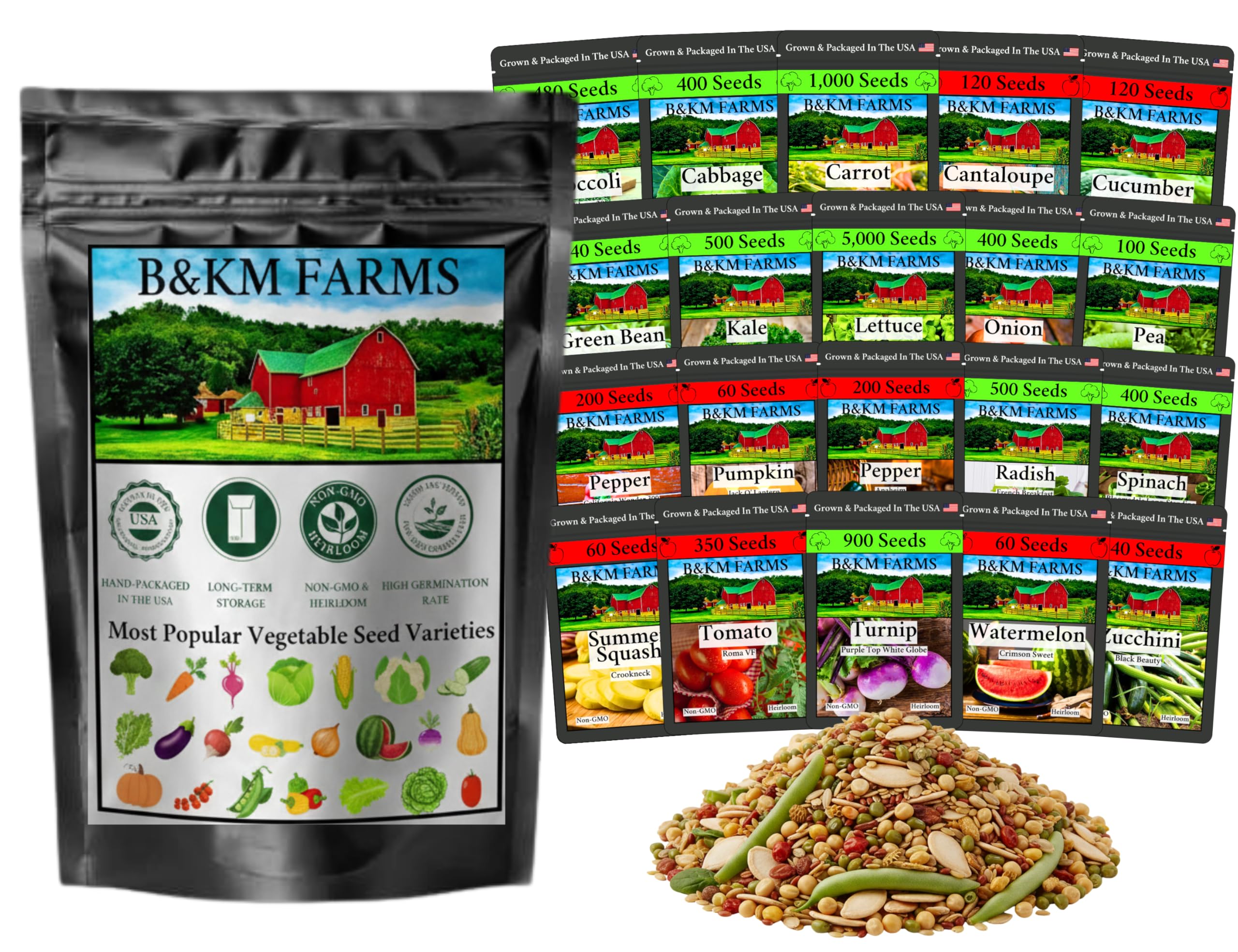 B&KM Farms Vegetable & Herb Seed Vault