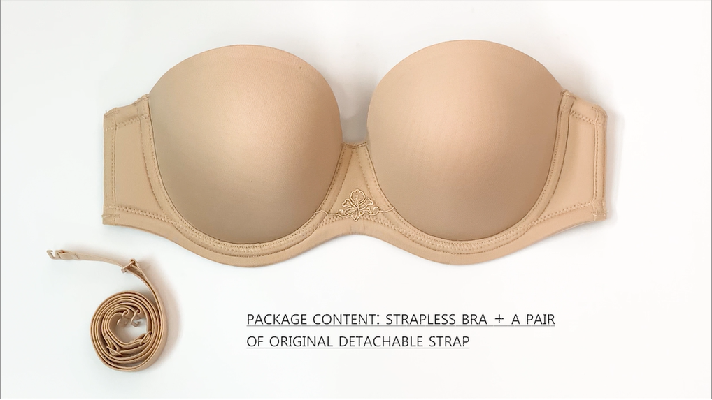 CALVENA Women's Multiway Strapless Bra - Push Up Underwire Bra For Plus Size, Full Figure Support - View #9