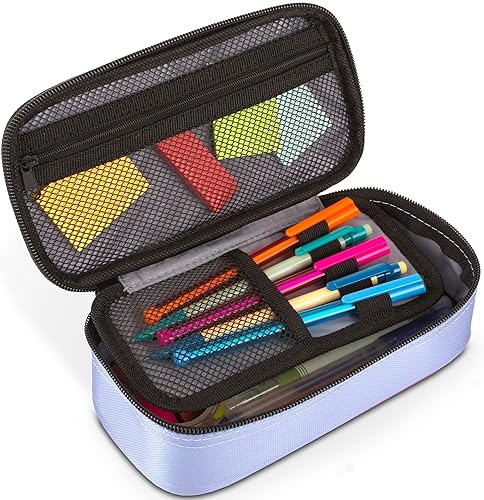 Miniatura 4 de Five Star Estuche para lápices, estuche para bolígrafos, bolsa con cremallera de alta capacidad, organizador de almacenamiento para suministros