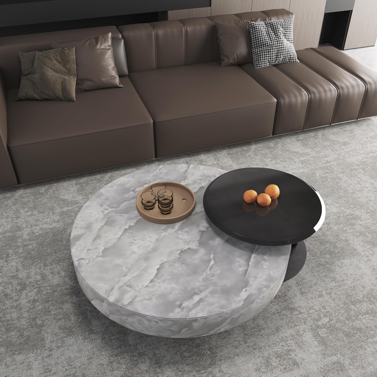 JSEVEM 31"×354" Extra Wide Thick Grey White Cloud Pattern Marble Wallpaper Peel and Stick Waterproof Gray White Marble Contact Paper Vinyl Granite Wall Sticker for Bedroom Bathroom Living Room Walls