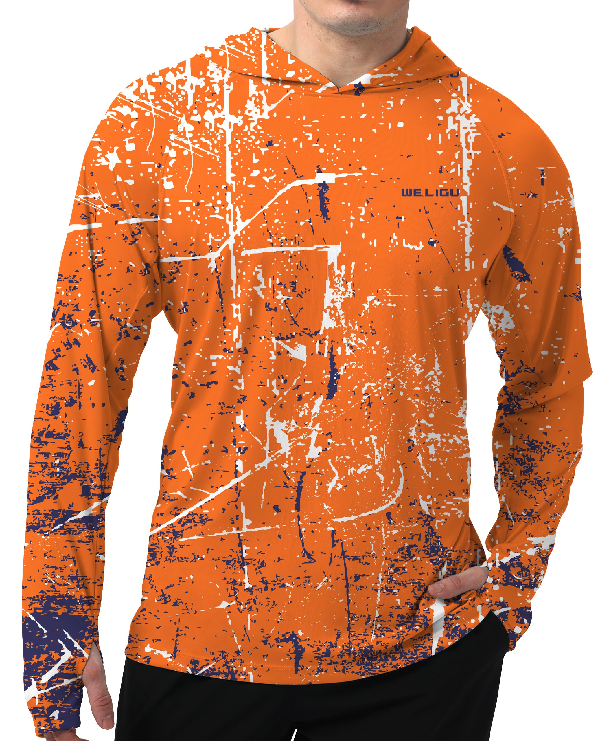 Mens UPF 50+ Sun Shirt Long Sleeve Quick Dry UV