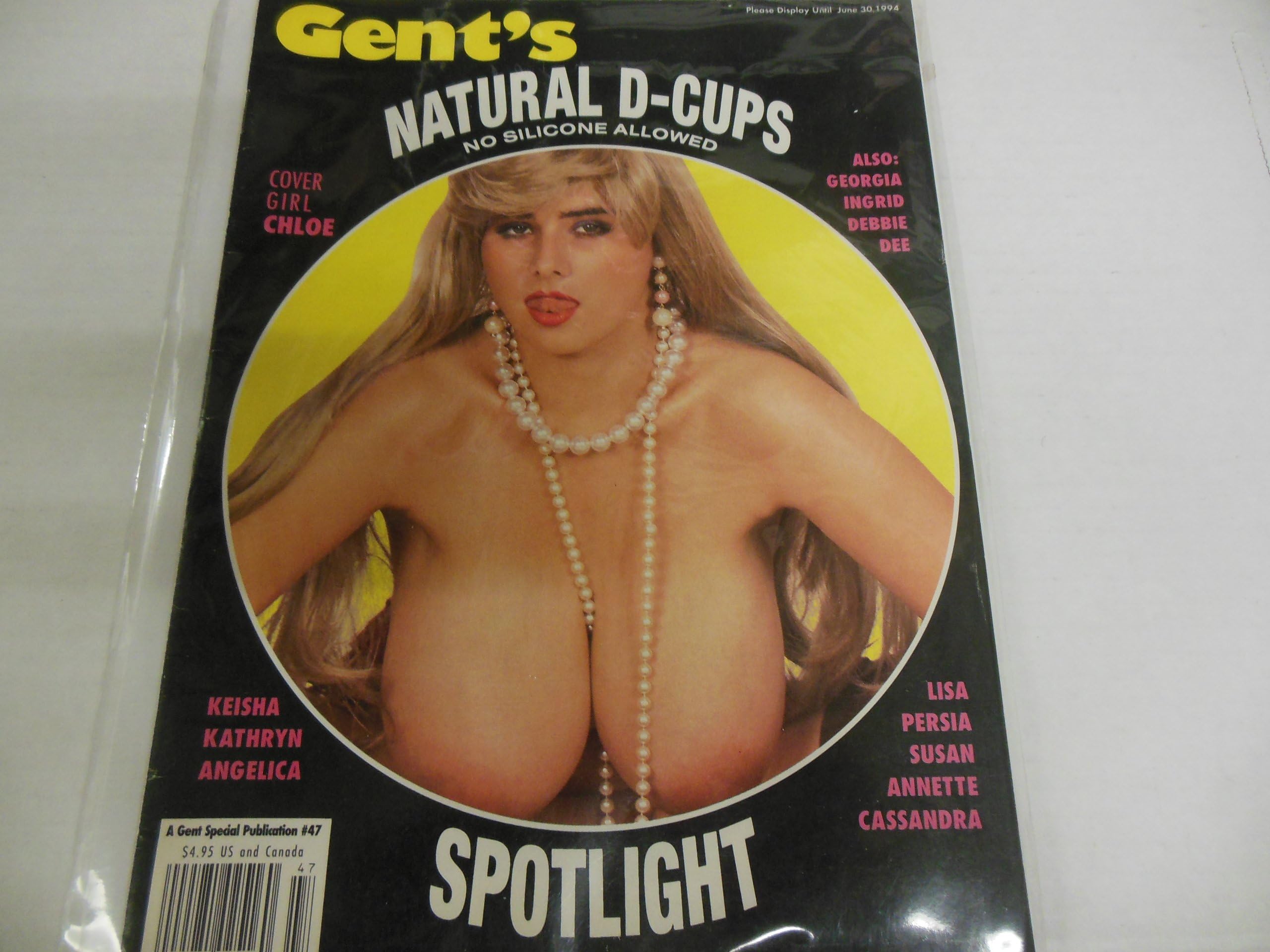 Gent's Natural D-cups Men's Magazine "Chloe Vevrier" "Keisha" #47 1994
