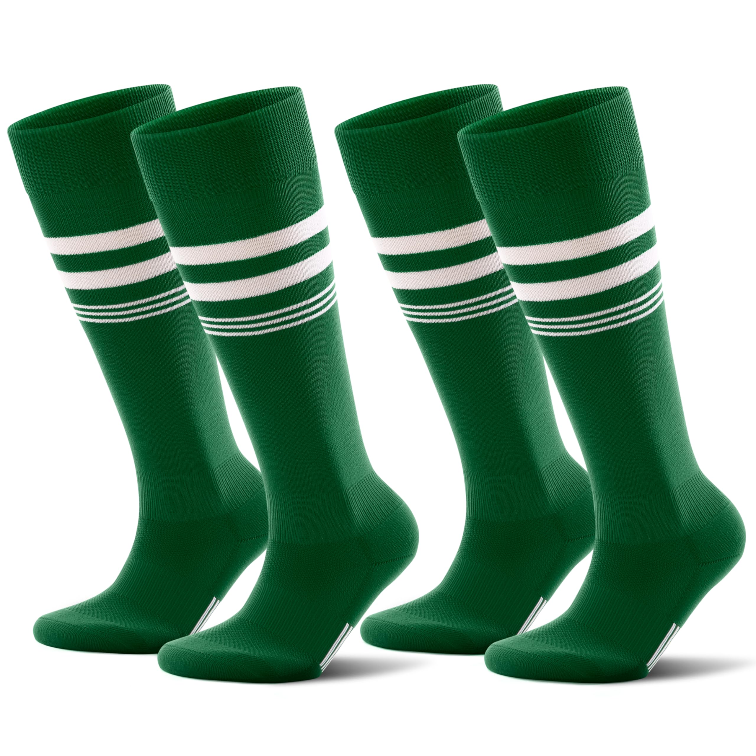 CS CELERSPORT Striped Soccer Athletic Knee High Socks for Kids Youth Adult