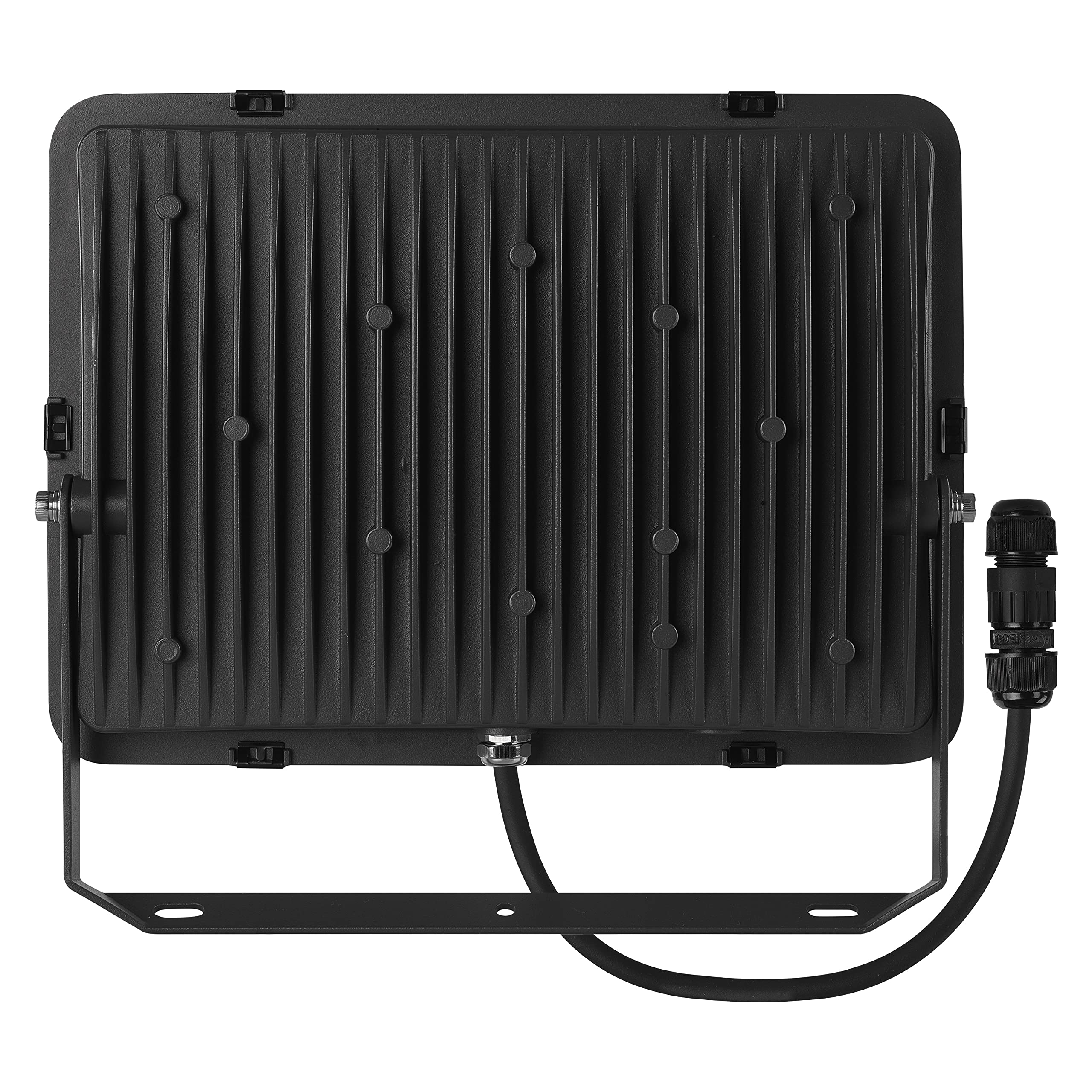 EMOS LED Strahler Profi 100W, wasserdichtes und stoßfestes Alu Flutlicht für Innen und Außen, Helligkeit 11000lm, Neutralweiß 4000K, CRI>80, Lebensdauer 50000h, Flacker-frei, 5 Jahre Garantie, Schwarz