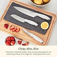 Vista 5 de Cuisinart C77SSW-12P - Juego de cuchillos de bloque de 12 piezas con cuchillas de acero para un corte preciso, ligero, acero inoxidable, duradero