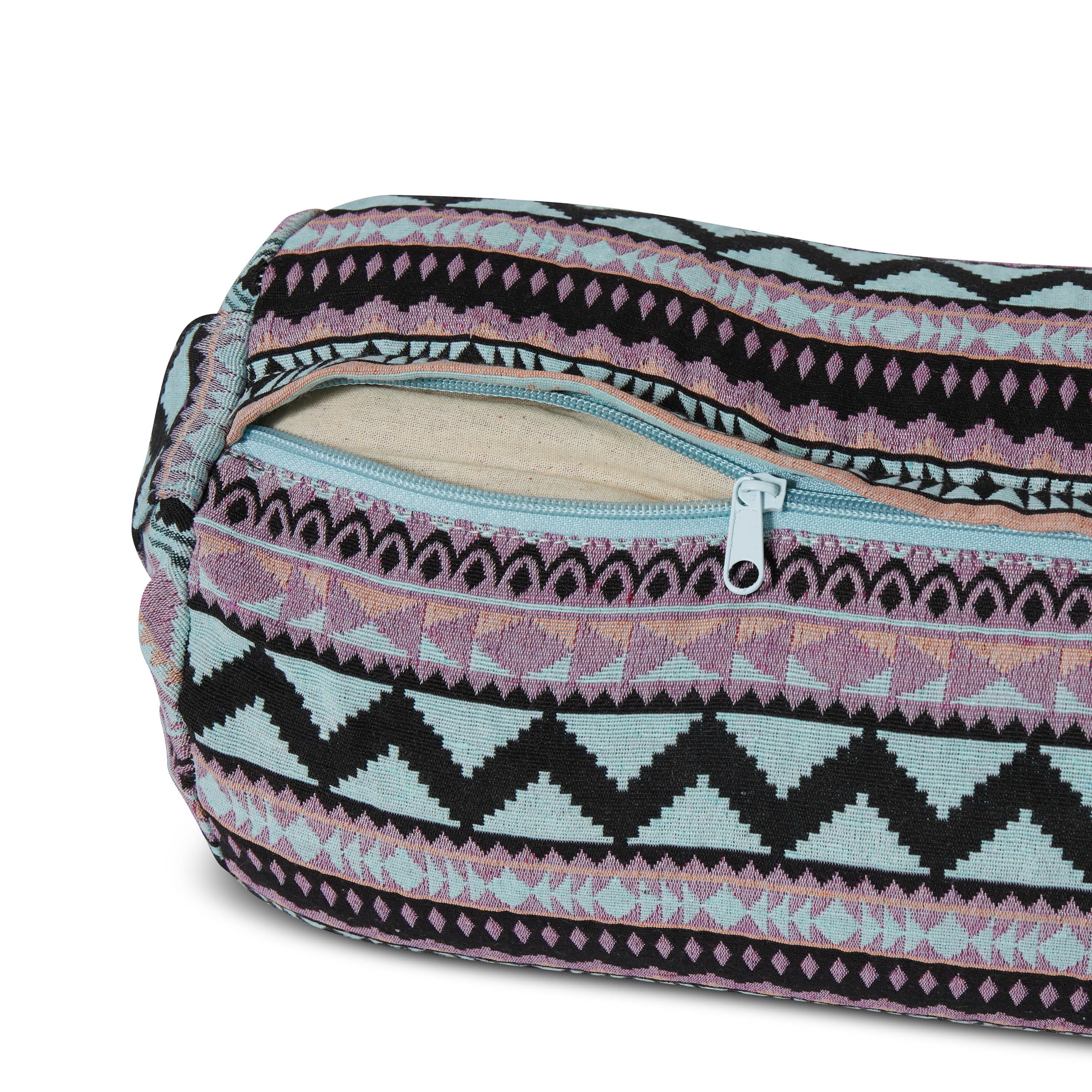 #DoYourYoga Cylinder do jogi | 68 cm x 22 cm | wypełniona ekologiczną łuską orkiszu lub ekologiczną łuską gryki (KBA: Poszewka nadająca się do prania | poduszka do jogi i siedzenia do medytacji |