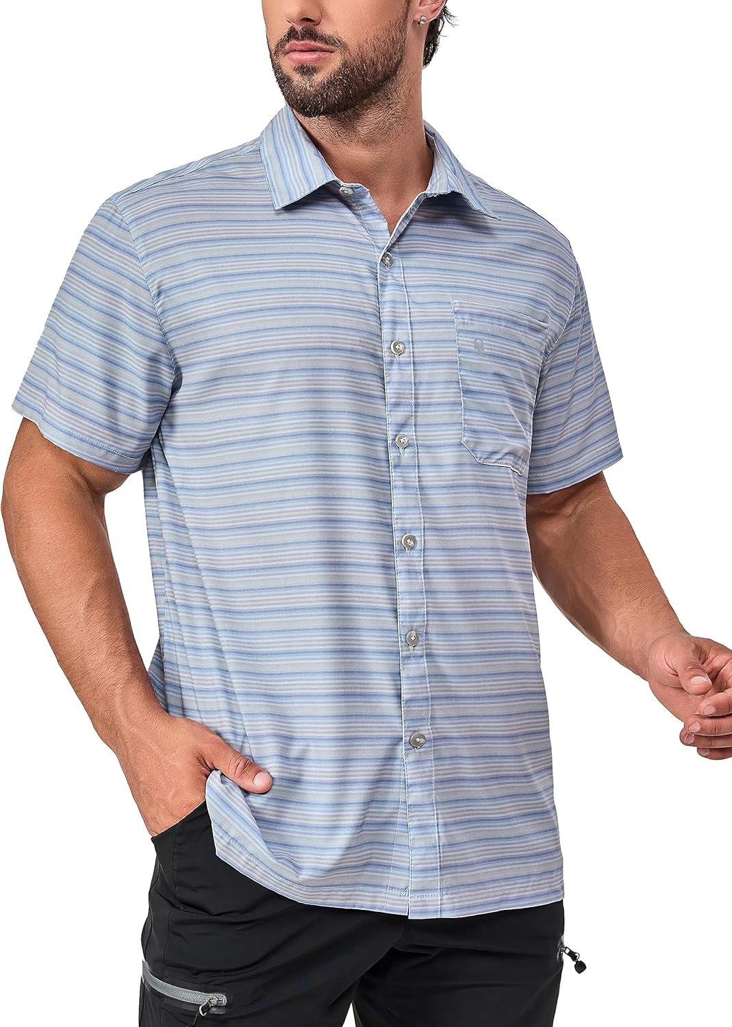 Little Donkey Andy Men's Lightweight Quick Dry Breathable Shirts for Golf Hiking Casual UPF50