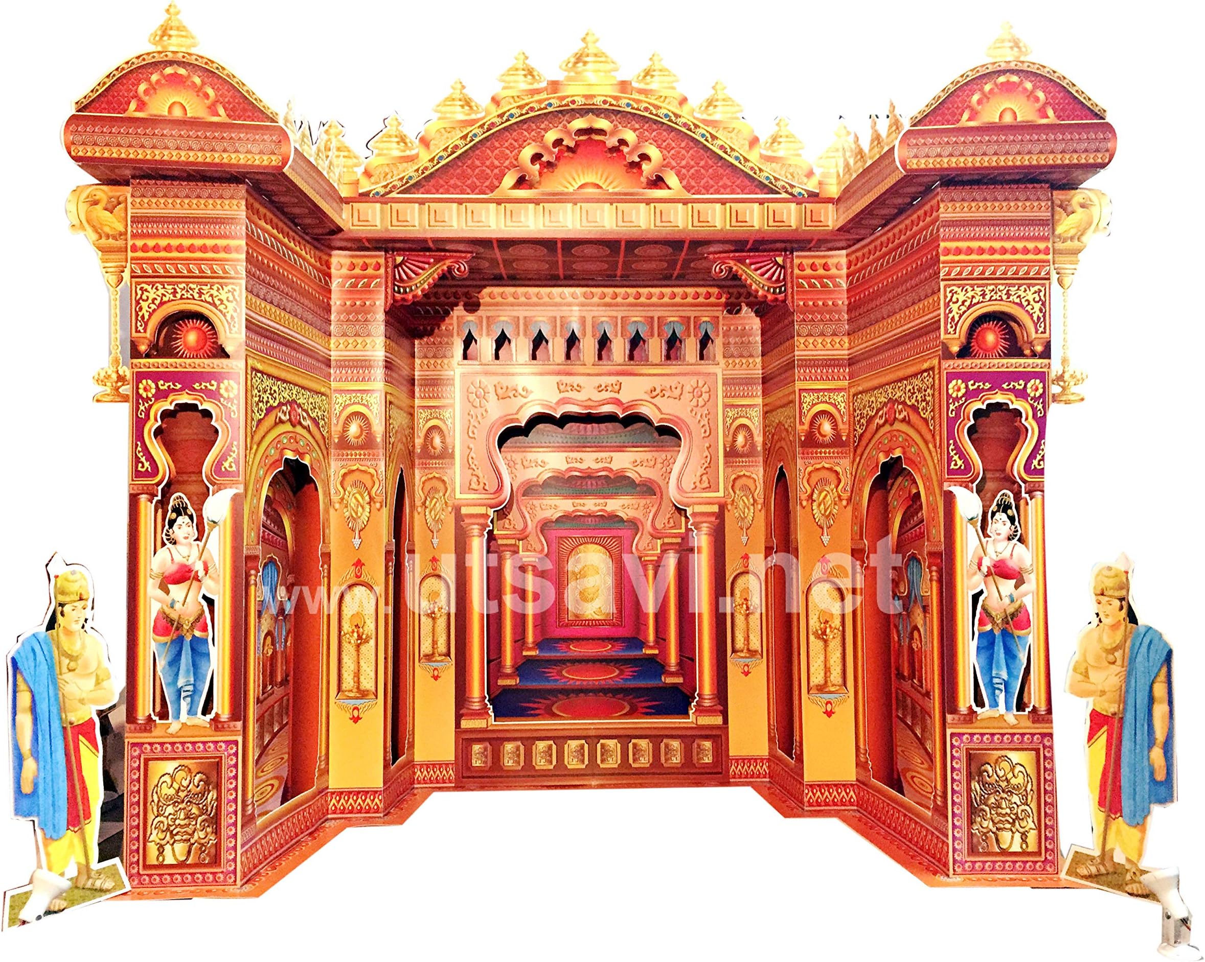 Utsavi Eco Friendly Decoration 3D Ganesh Mahal 24 inch