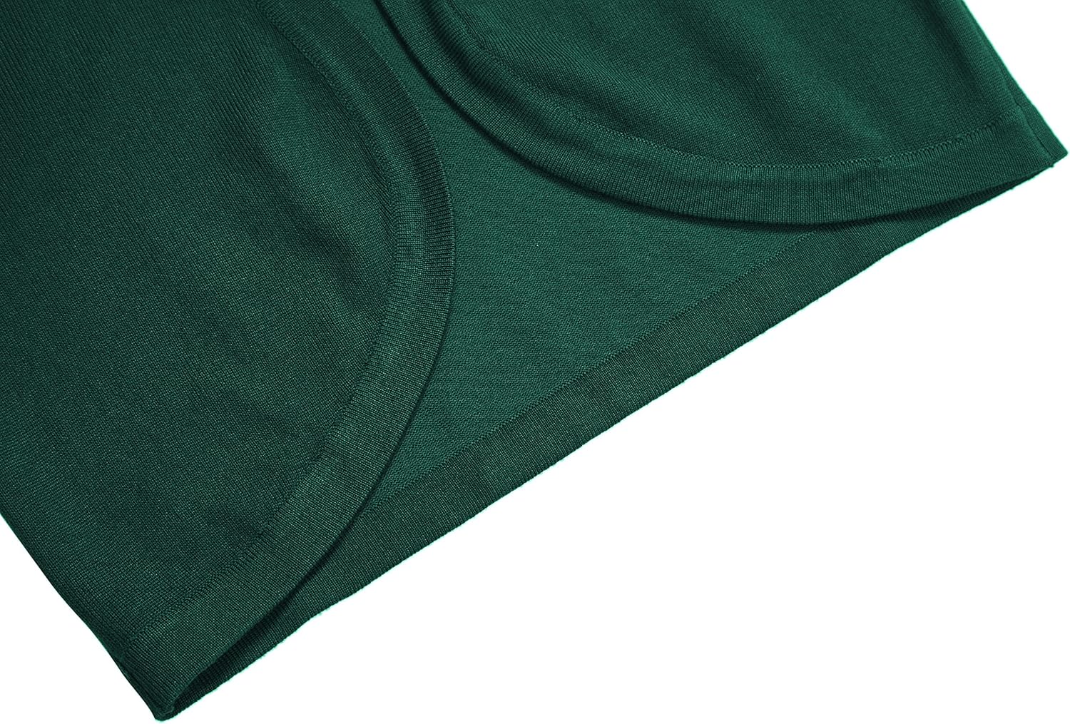 Urban CoCo Women's Cropped Cardigan V-Neck Button Down Knitted Sweater 3/4 Sleeve - Image 5