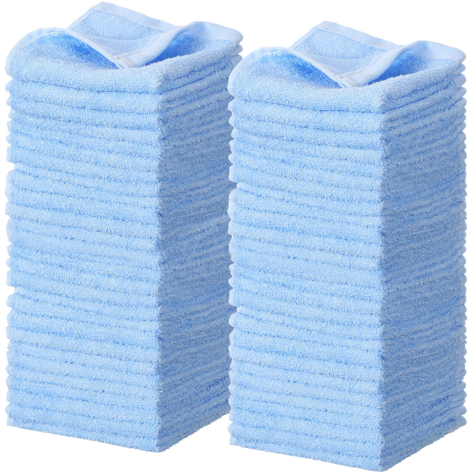 Newwiee 40 Count Wash Cloth Bulk Cotton Bath Hand Face Washcloths Soft Quick Drying Towel for Women Bathroom Washing Body Viscose Fiber Multipurpose