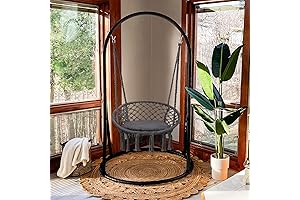 SUNCREAT Grey Rocking Hammock Chair for Adults