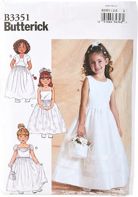 Butterick Patterns B3351, Cotton, Various, 2-3-4-5