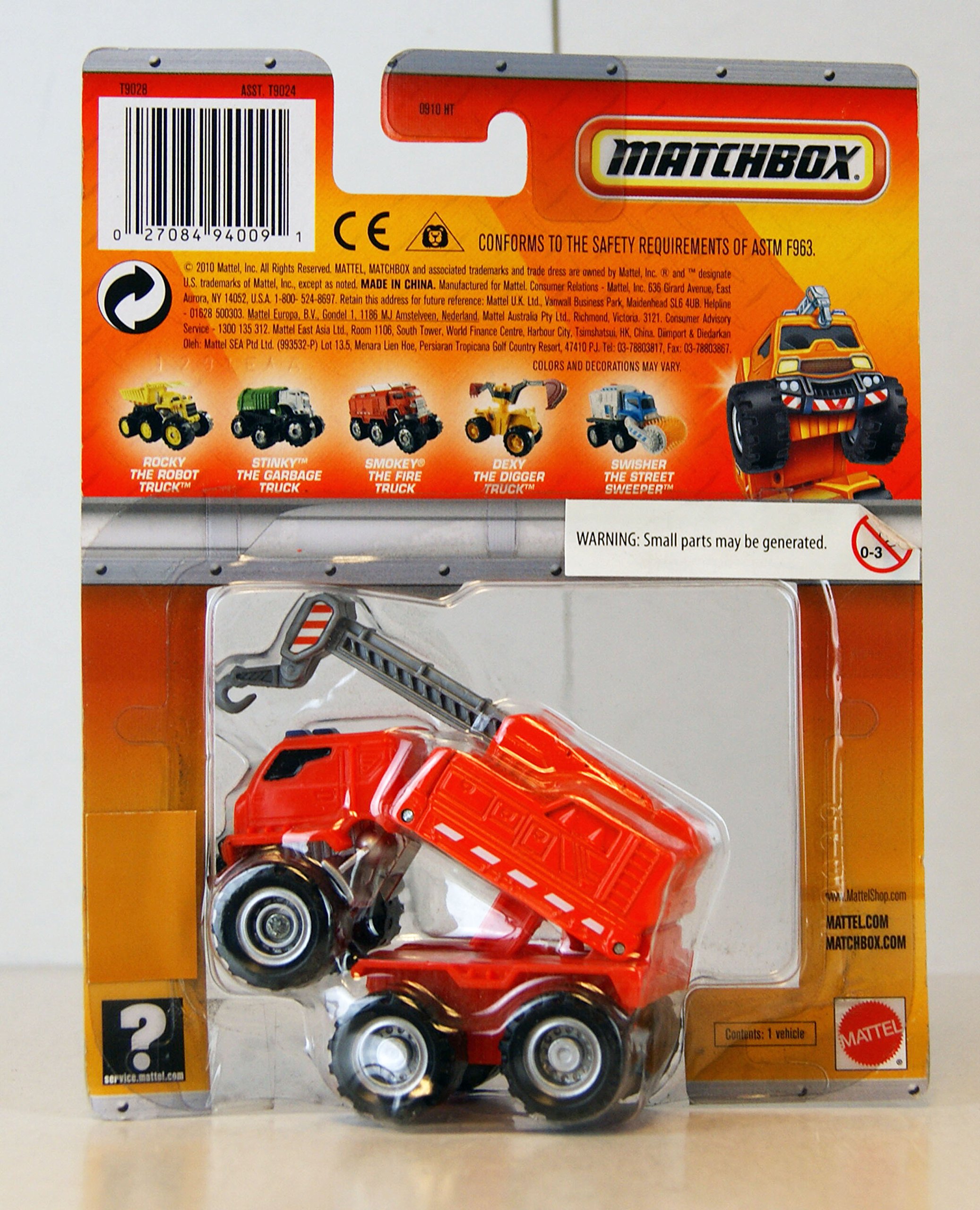 rocky matchbox dump truck instructions