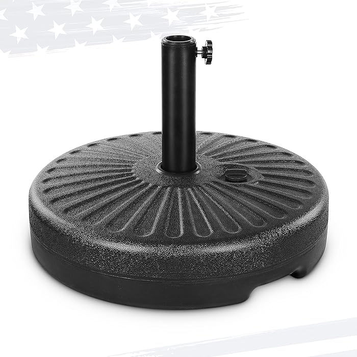 Buy FRUITEAM 50lbs Outdoor Fillable Plastic Patio Umbrella Base, Heavy