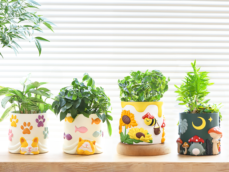 GUGUGO Mushroom Female Body Planters, Unique Dancing Lady Flowers Planter, Cute Quirky Butt Plant Pots for Indoor Plants, Funny Succulent Flower Pot for Home Decor, Eclectic Aesthetic Gift, Green