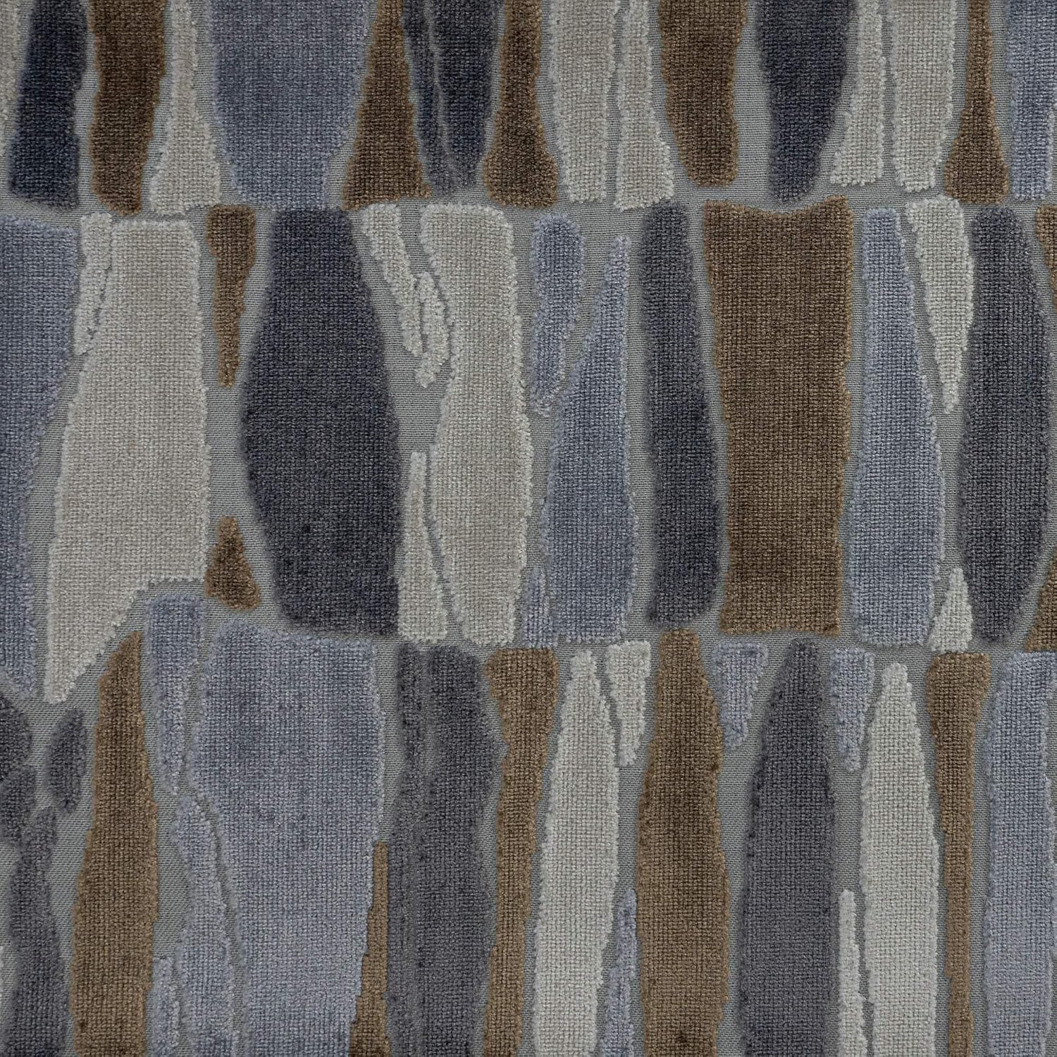 TOP FABRIC - Twiggy, Geometric Cut Velvet Upholstery Fabric by The Yard Fiddlefern