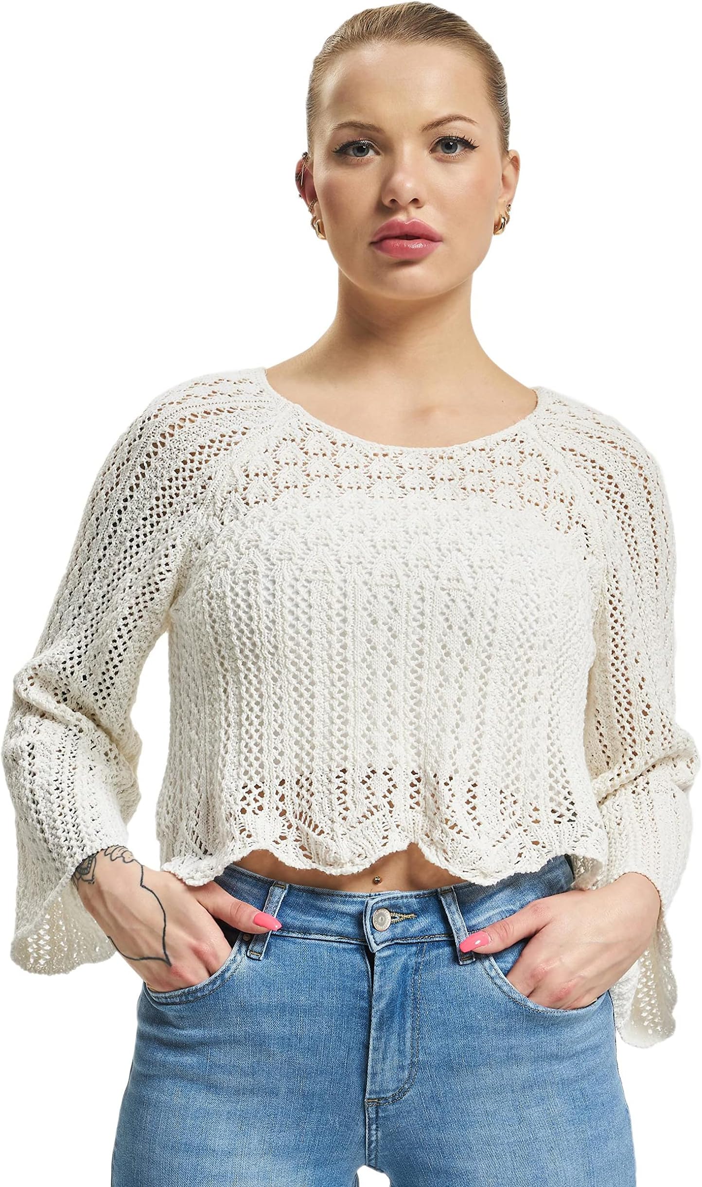 ONLYWomen's Nola Life 3/4 Sleeve Pullover Knit Top Pullover (pack of 1)