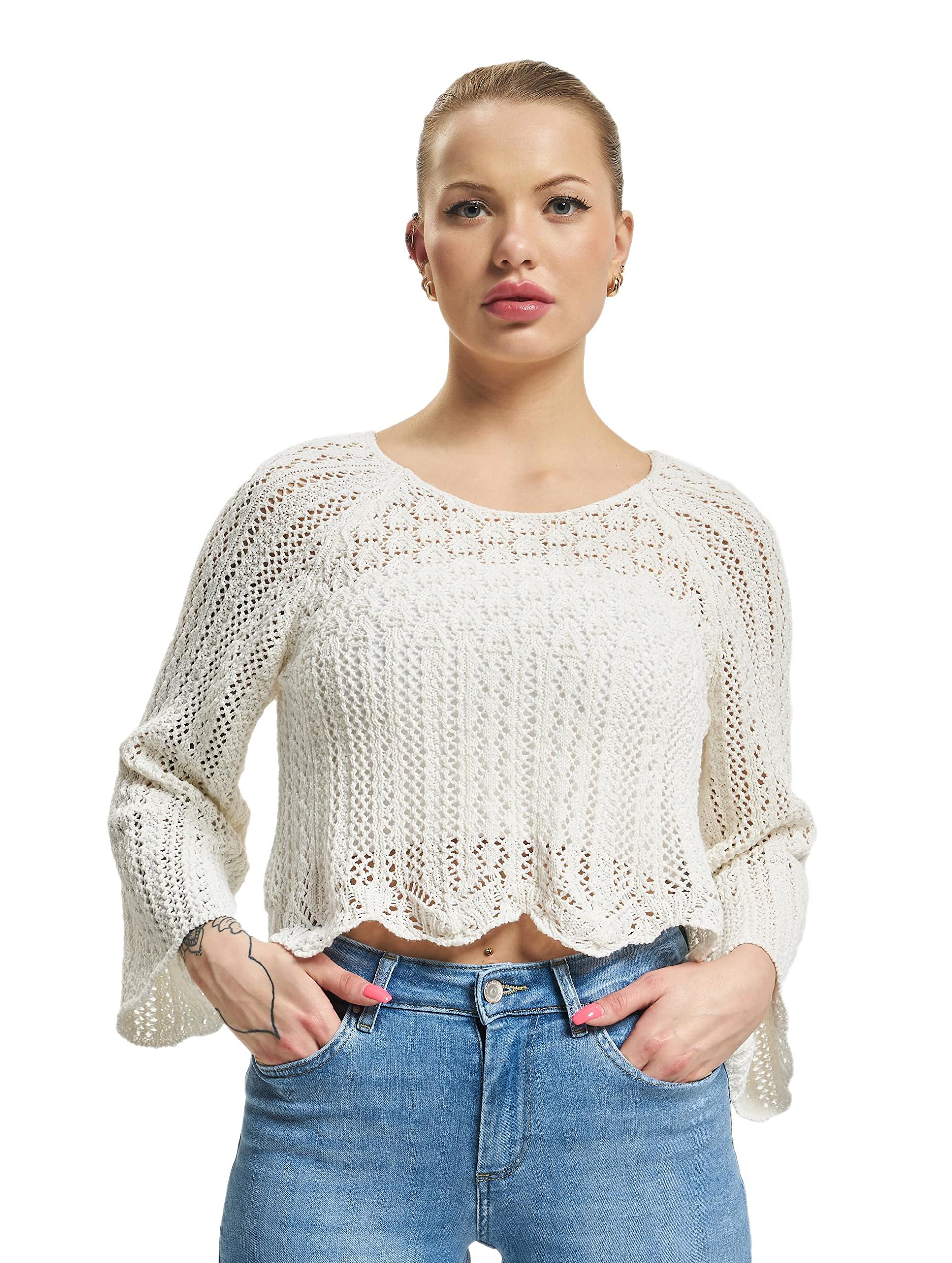 ONLYWomen's Nola Life 3/4 Sleeve Pullover Knit Top Pullover (pack of 1)