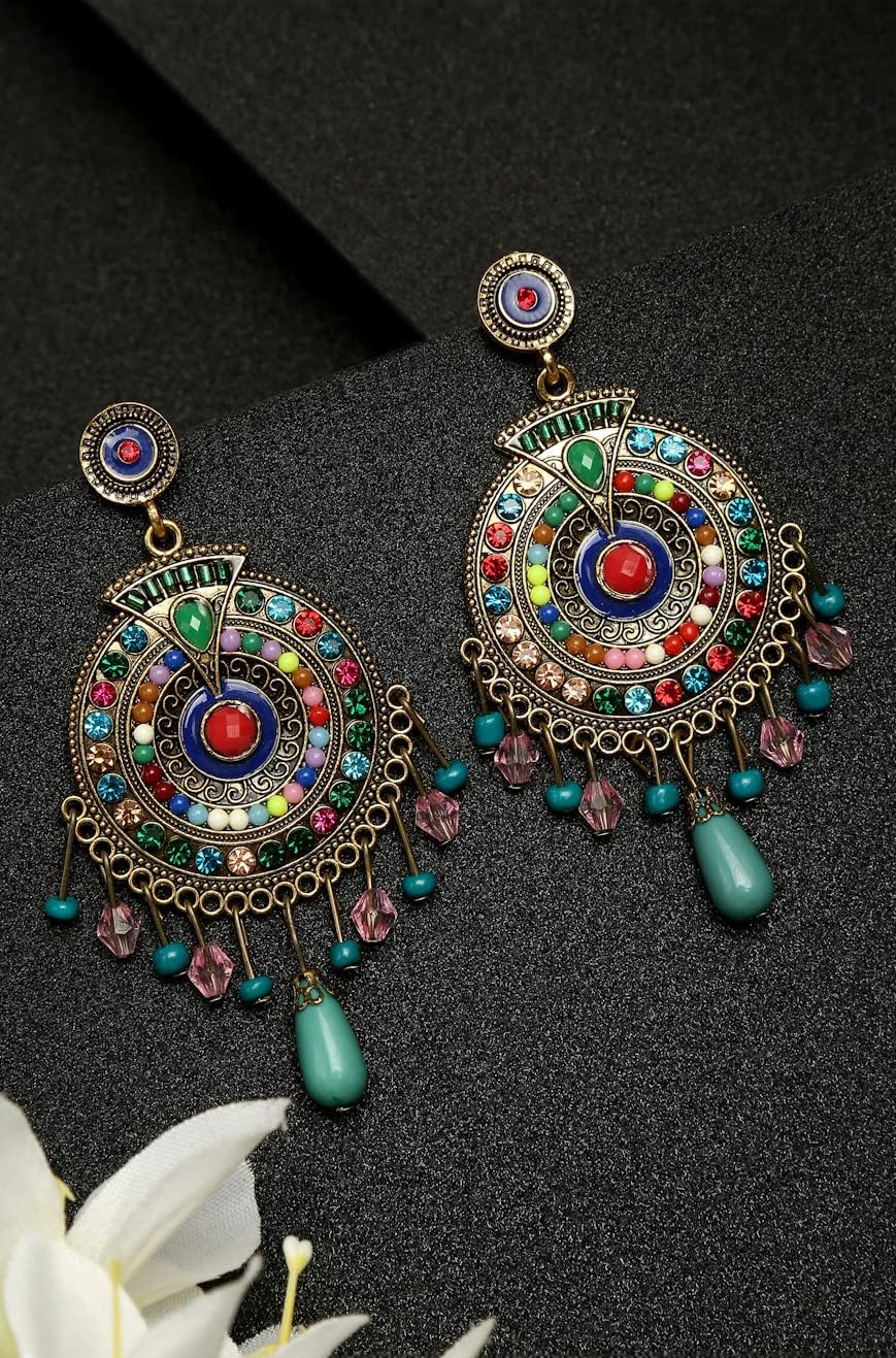 Jewellery Bohemian Multi-Color Earrings for Girls and Women