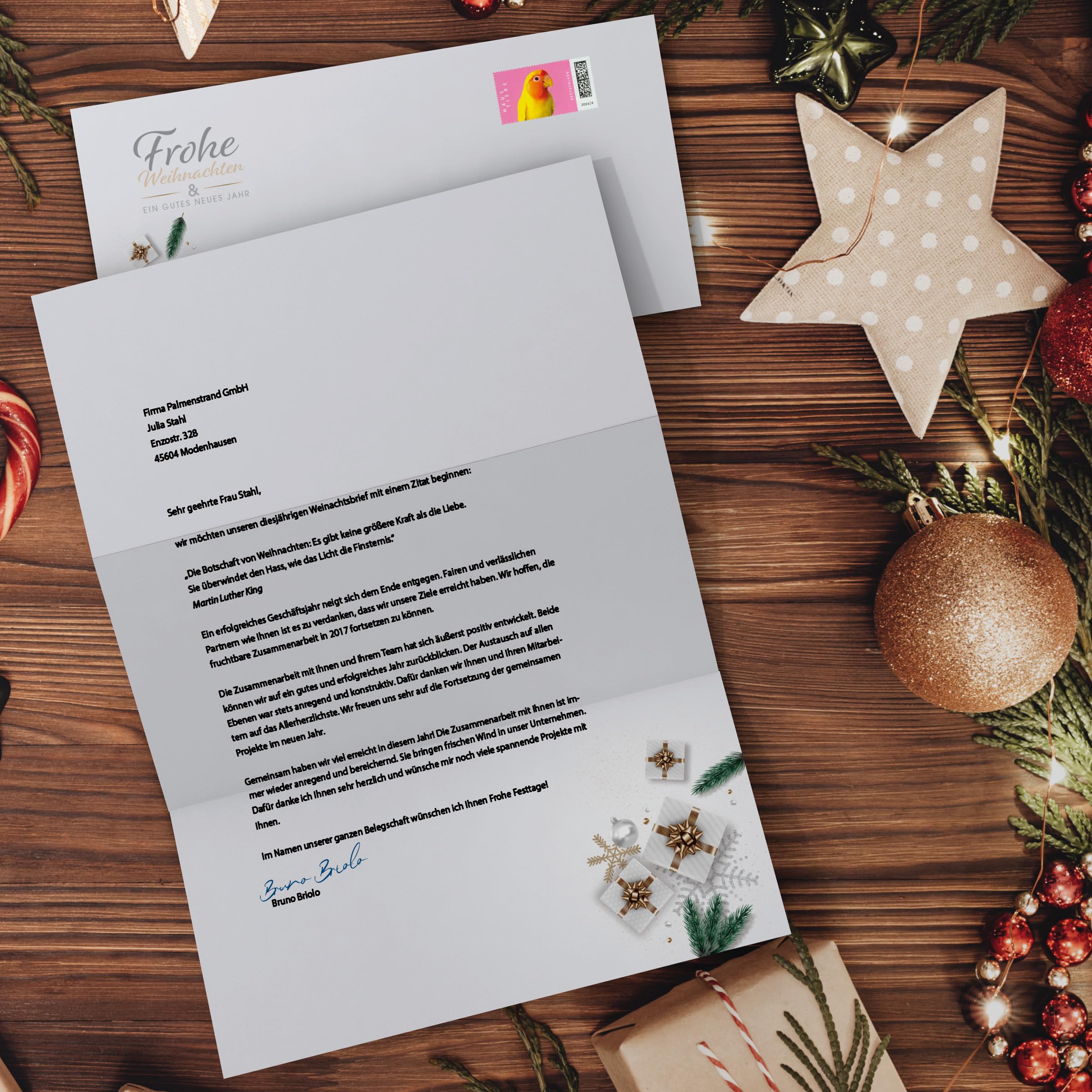 Weihnachtsbriefpapier | Edle Weihnachtsgeschenke | Briefpapier | Kuverts | Weihnachtspapier | edel | modern (100 Blatt + 100 Kuv.)